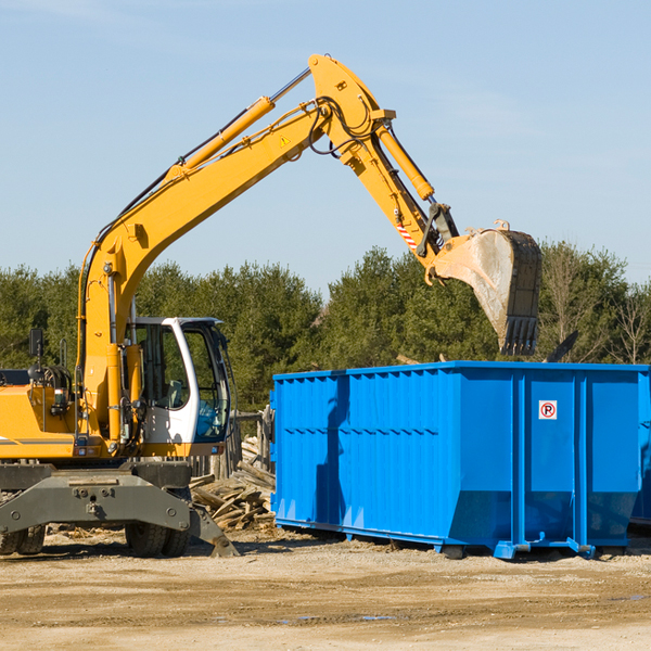 are there any restrictions on where a residential dumpster can be placed in Sevier County